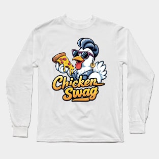 Chic Chicken Swag Logo Long Sleeve T-Shirt